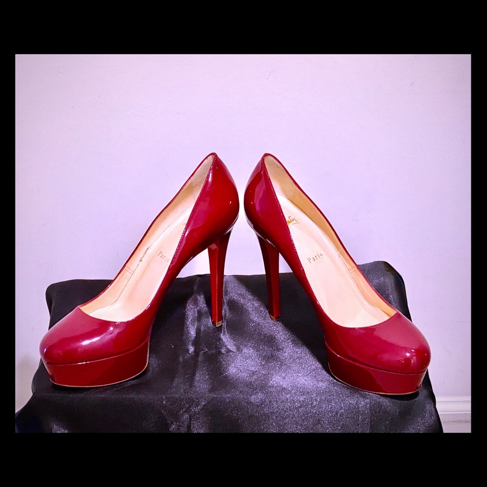 Christian Louboutin Red Bianca Patent Leather